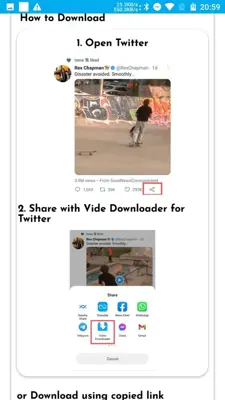 Video Downloader for Twtiter - Save videos android App screenshot 0