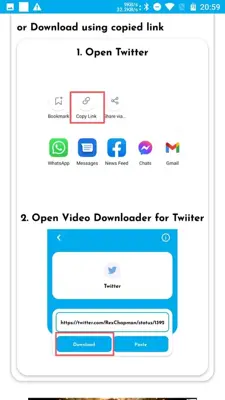 Video Downloader for Twtiter - Save videos android App screenshot 3